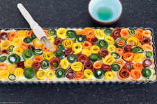 Gemüseröschen tart – so summery and colorful