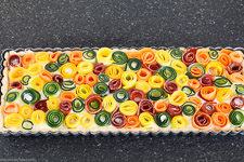 Gemüseröschen tart – so summery and colorful