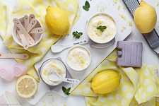 Lemon ice cream easy homemade